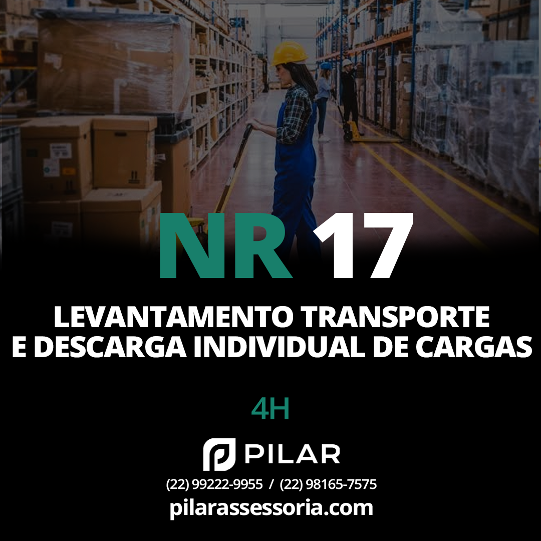  NR 17 - LEVANTAMENTO, TRANSPORTE E DESCARGA INDIVIDUAL DE CARGAS 