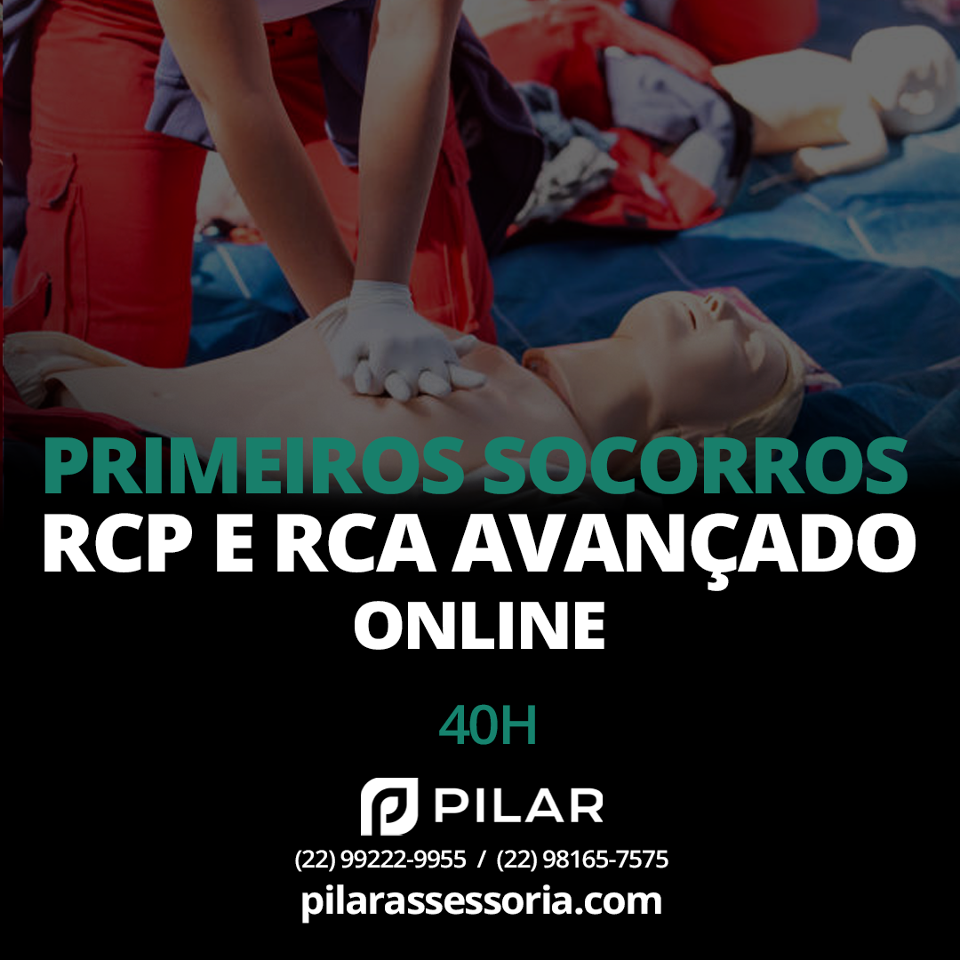 Primeiros Socorros - RCP e RCA (AVANÇADO) - ONLINE