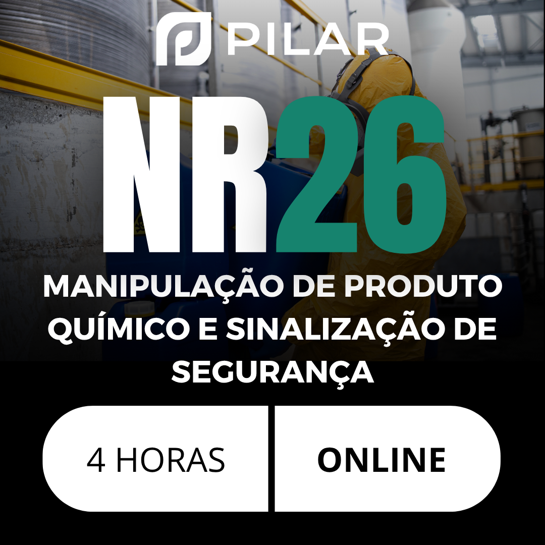 NR 26 – MANIPULAÇÃO DE PRODUTO QUÍMICO E SINALIZAÇÃO DE SEGURANÇA - ONLINE