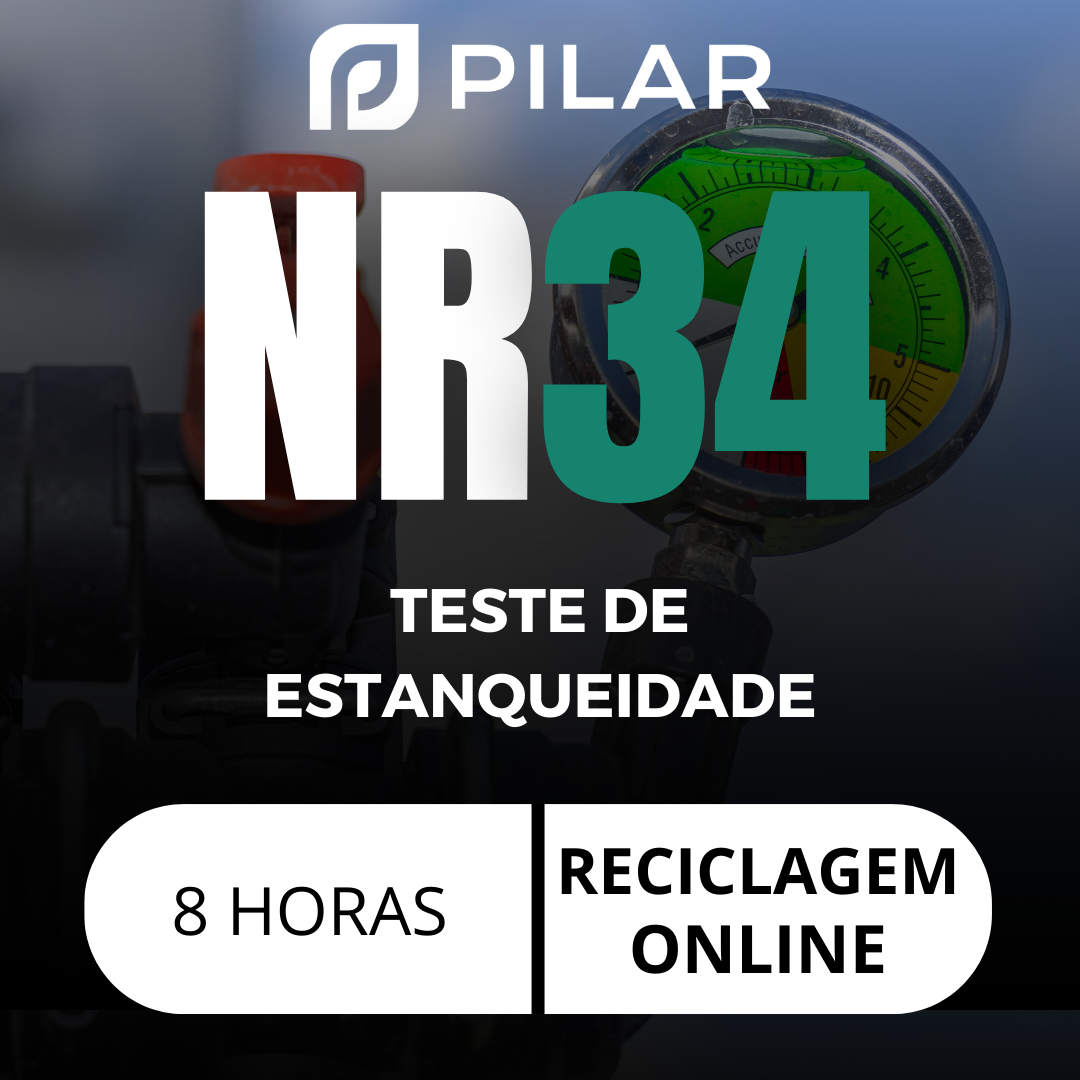  NR 34 - TESTE DE ESTANQUEIDADE (TEÓRICO) - RECICLAGEM - ONLINE