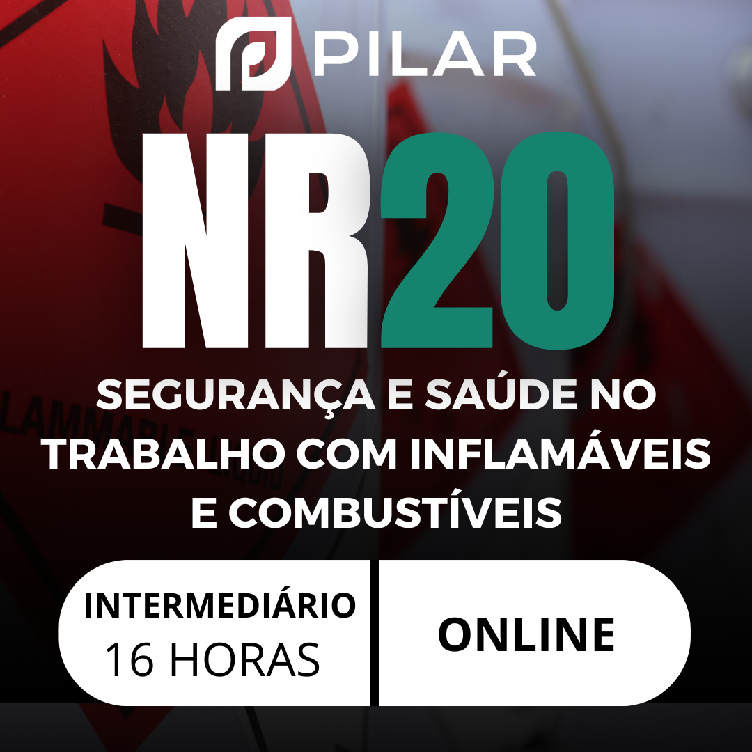 NR 20 - SEGURANÇA E SAÚDE NO TRABALHO COM INFLAMÁVEIS E COMBUSTÍVEIS - INTERMEDIÁRIO - ONLINE